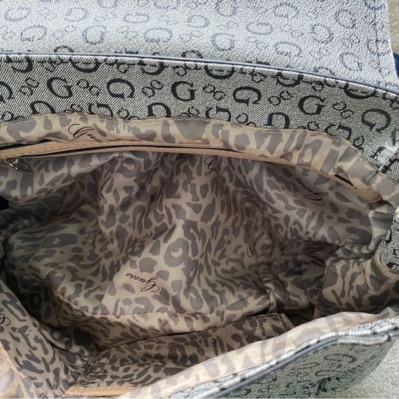 Guess Shoulder Strap Blue and Grey Small Y2K Bag - Picture 4 of 5